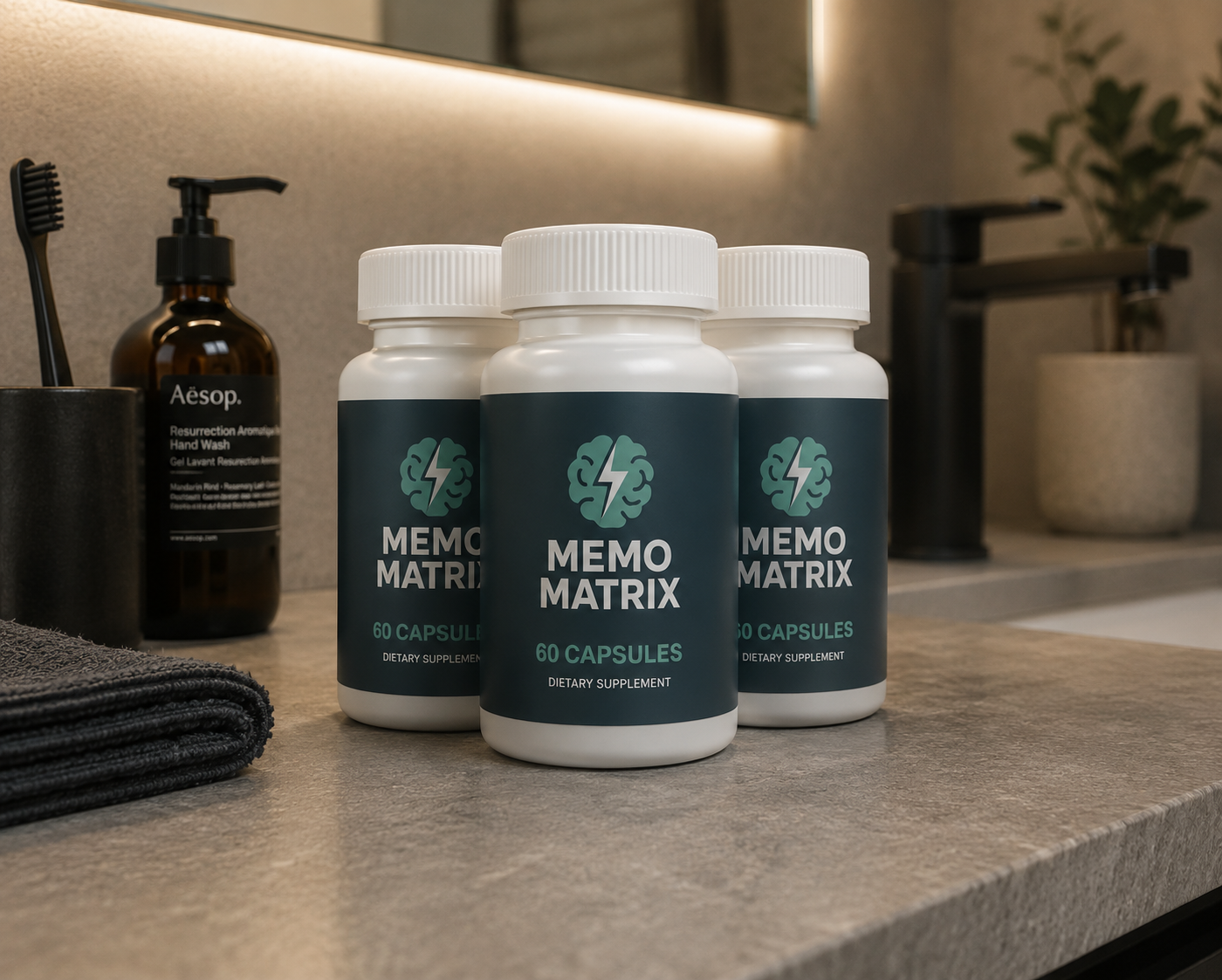 Memo Matrix cognitive support supplement bottle