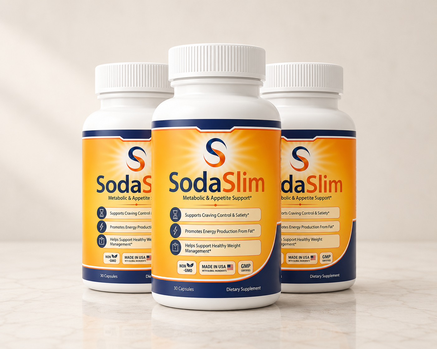 SodaSlim blood sugar and metabolism support supplement bottle